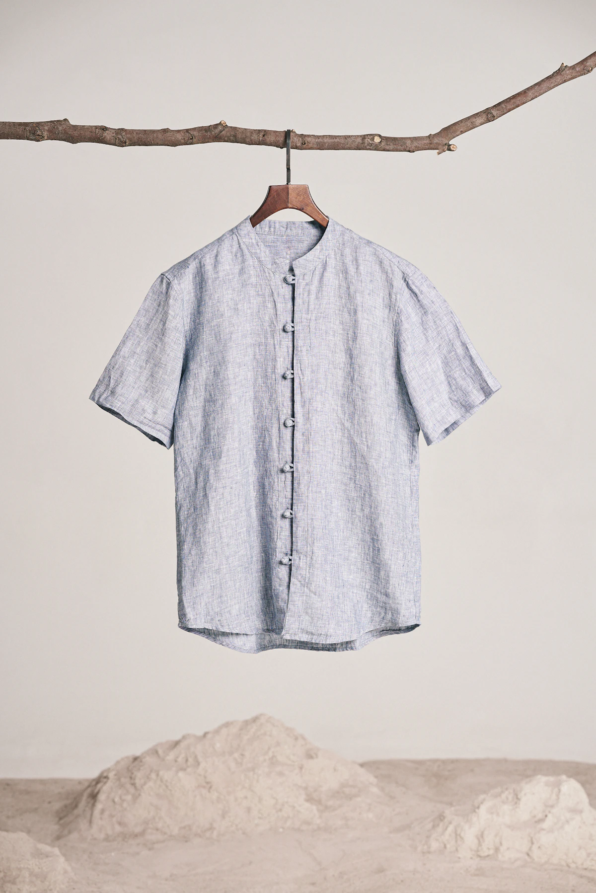 Chambray Stripe Shirt in sky stripe