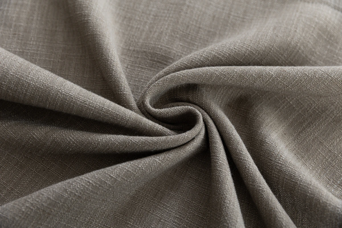 Graphite Slub Linen in graphite