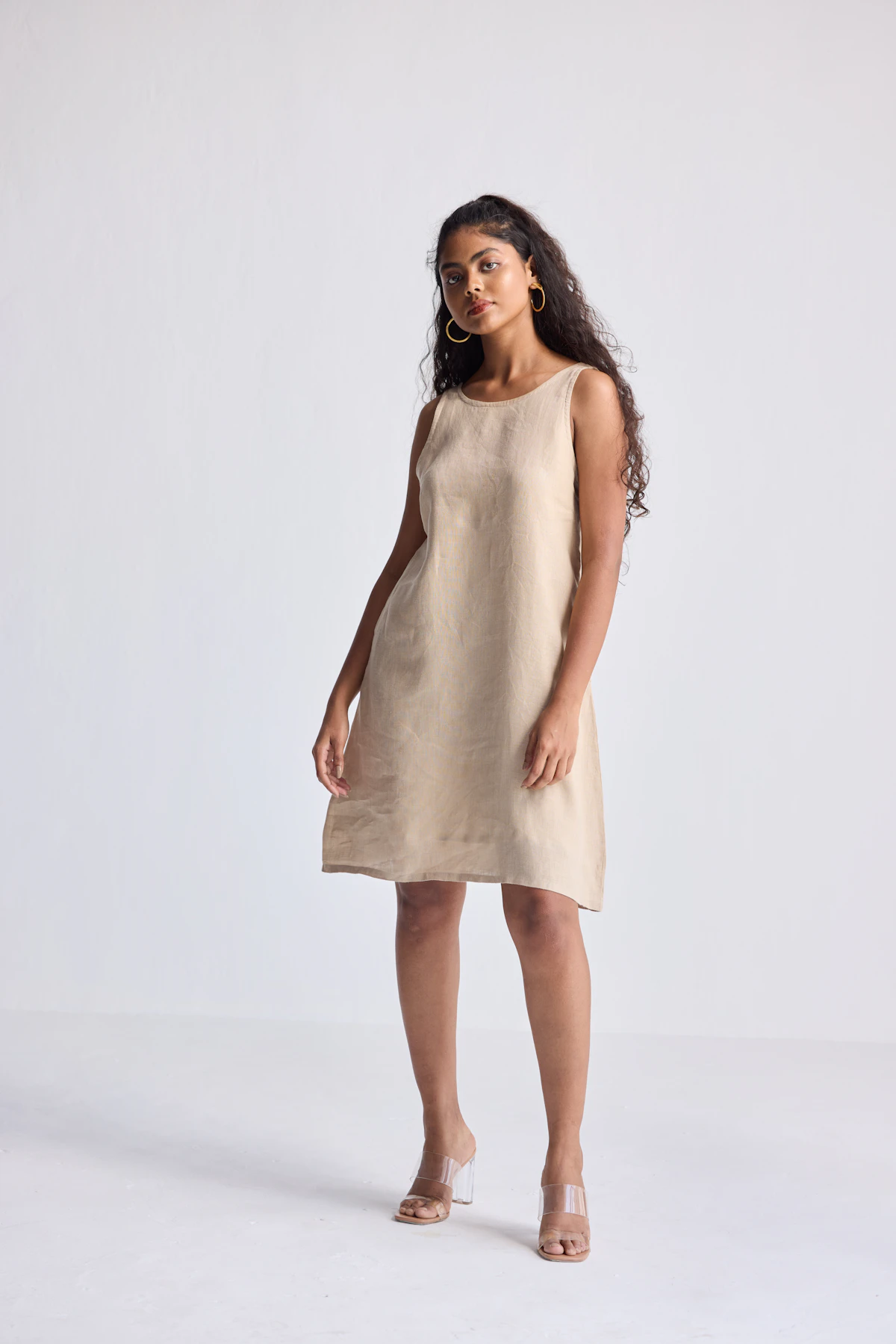 Sana Shift Dress in sand